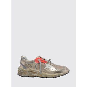 Dad-Star Laminated Leather And Mesh Distressed Trainers Golden Goose